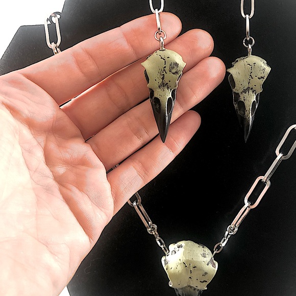 Stainless Steel Grunge Crow Set - Picture 3 of 6